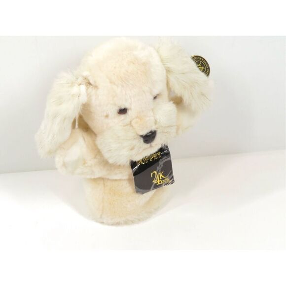 Vintage 24k Polar Puff Cream Dog Puppy Hand Puppet Collectable NWT - Picture 4 of 5
